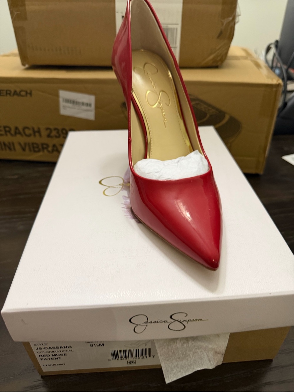 Jessica Simpson Cassini Pump In Red Muse size 8.5